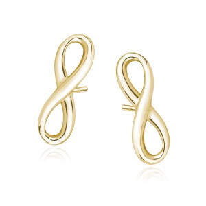 Cercei argint placati cu aur galben infinit DiAmanti Z1097E_G-DIA (Argint 925‰ 0,9 g.)